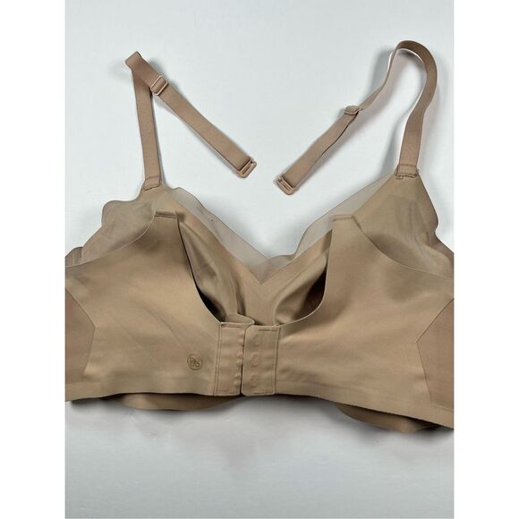 Honeylove Crossover Bra - Sculpting Lift Support Comfort Tan Nude Size Large - Picture 7 of 8